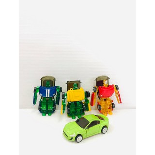 โมเดลรถเหล็กแปลงร่าง 4 คัน Die-cast Robot