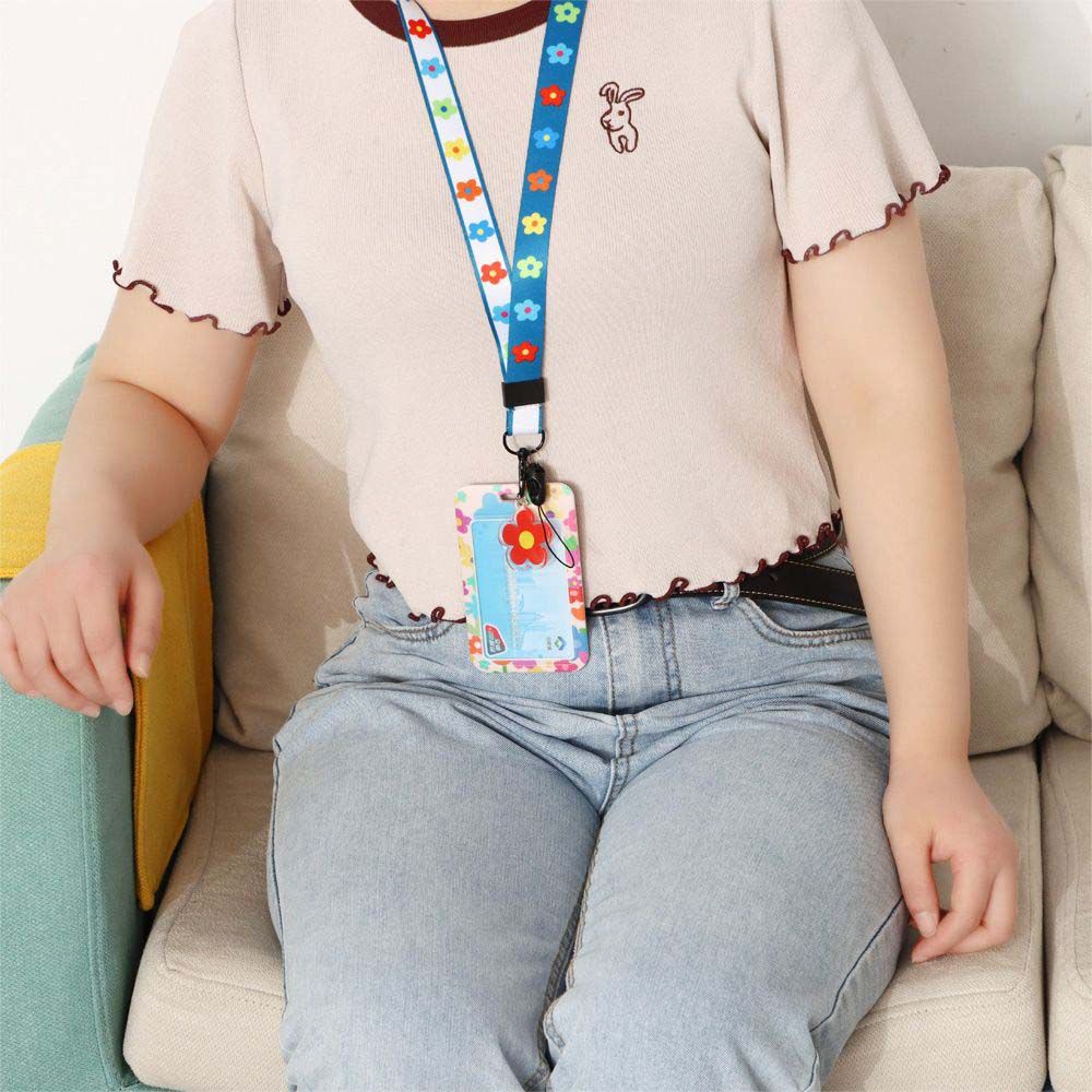 Qqmall กระเป๋าใส่บัตรเครดิตลายดอกไม้น่ารักสําหรับเด็ก - รูปที่ 2