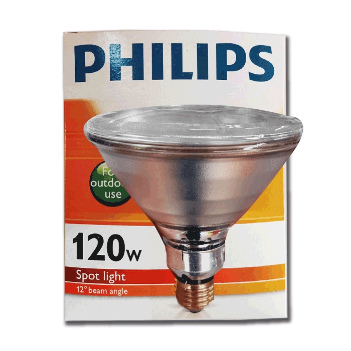 Philipsหลอดไฟ PAR38 120W ขั้วเกลียว E27 แสงเหลือง / Warm