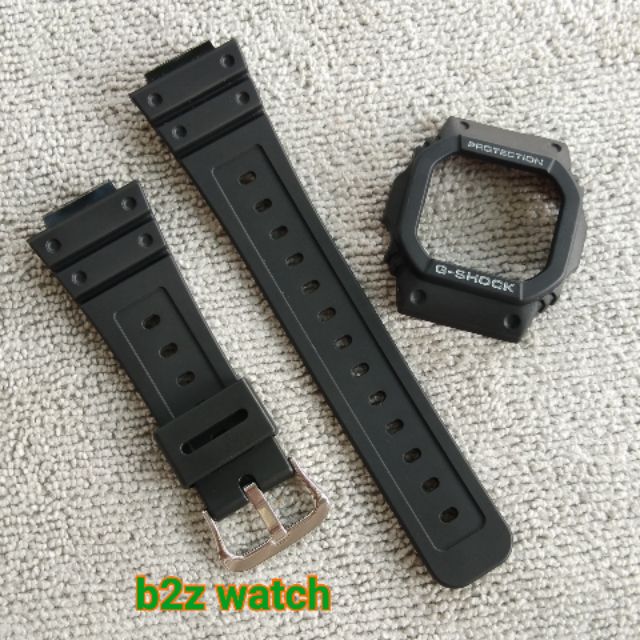 กรอบสายg-shockของแท้ รุ่นg-5600e สีดำด้าน(แถมตะขอแท้)