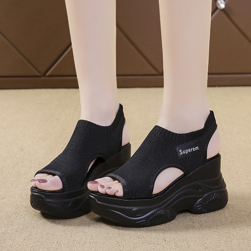 Ready Stock รองเท้าแตะผู้หญิง Thick Soled 8.5 cm รองเท้าแตะ Superem Kasut Wanita Size 35-40