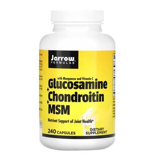 Jarrow Formulas Glucosamine + Chondroitin + MSM 240 Capsules