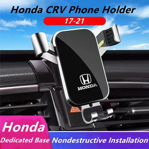 Hys ที่วางโทรศัพท์มือถือในรถยนต์ แบบโลหะ สําหรับ Honda CRV CR-V 2017 2018 2019 2020 2021
