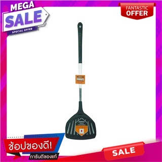 ตะหลิวไนลอนมีร่อง PENGUIN COOKMERRY ด้ามสีดำ อุปกรณ์ตักอาหาร NYLON SLOTTED SPATULA PENGUIN COOKMERRY