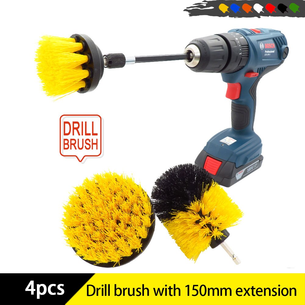 4pcs Drill Power Scrub Clean Brush Electric Drill Brush Kit All Purpose ...