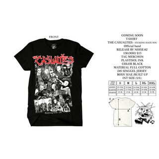 [S-5XL]The CASUALTIES เสื้อยืด band PUNK (Official band)