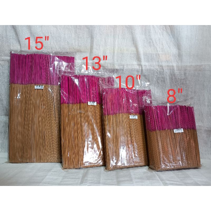 ธูป หอมธรรมชาติ รุ่นก้านเล็กควันน้อย(1,000กรัม)(ไม่ฉีดน้ำหอม หอมกลิ่นไม้ธรรมชาติ) #ธูปกิโล #ธูปควันน้อย 8"10"13"15"