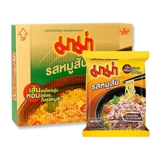 มาม่า บะหมี่กึ่งสำเร็จรูป กล่อง 30ซอง [หมูสับ,ต้มยำกุ้ง,หมูต้มยำน้ำข้น,ต้มยำน้ำข้น,หมูต้มยำ,เย็นตาโฟหม้อไฟ] ซอง60กรัม
