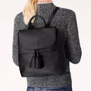 [COACHME] Tory Burch Thea Leather Backpack Black