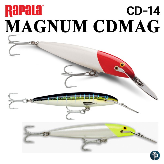 เบ็ดตกปลา คันเบ็ดแบรนด์ดัง เหยื่อปลอม RAPALA MAGNUM CDMAG CD-14