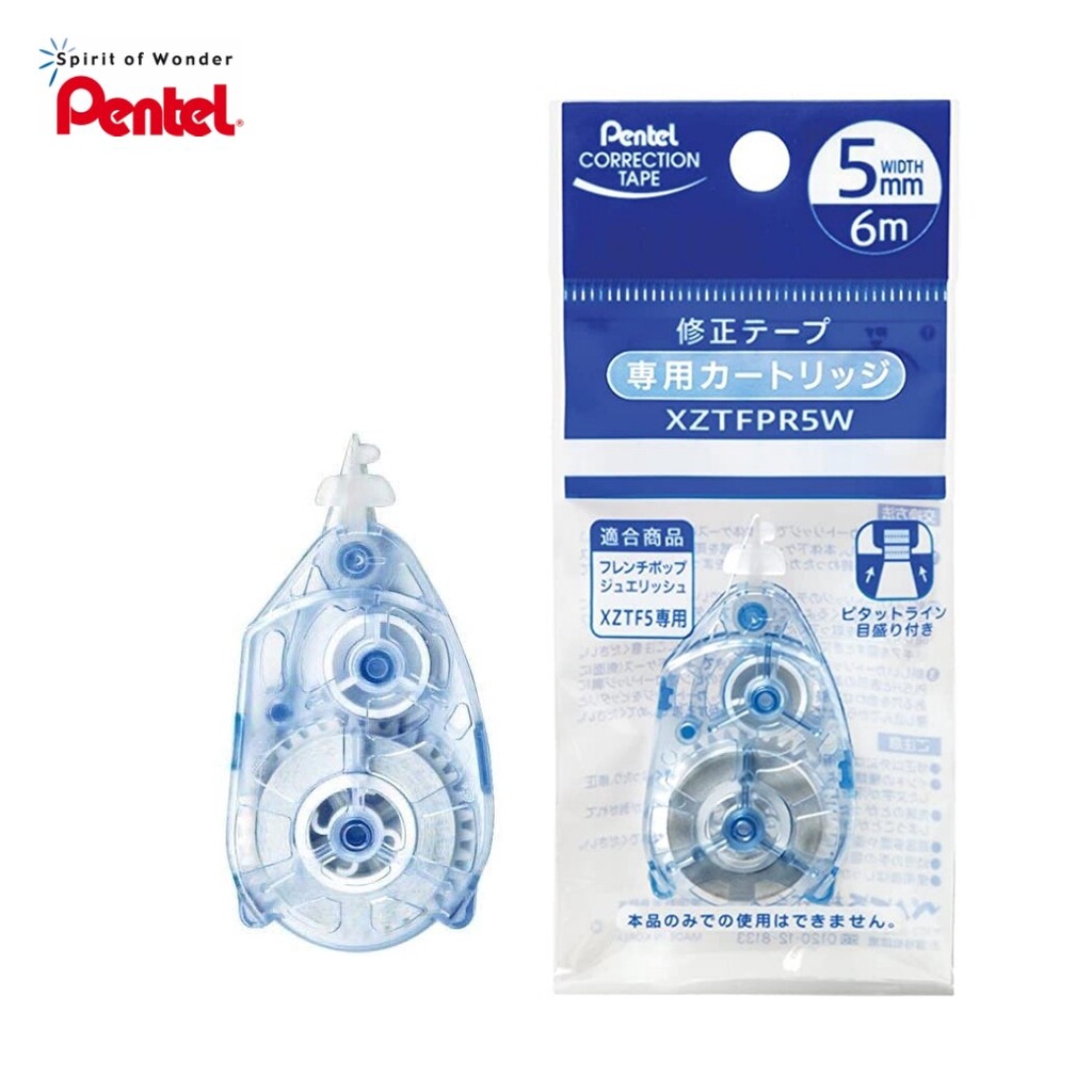 Pentel ไส้เทปลบคำผิด เพนเทล French Pop Refill (5mmx6m)