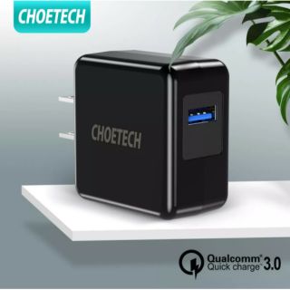 (เหลือสายชาร์จ) CHOETECH หัวชาร์จเร็ว Qualcomm Quick Charge 3.0 จ่ายไฟสูงสุด 18 W ชาร์จไว