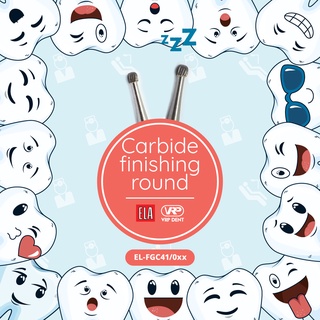 Carbide finishing round bur FG 1 pc. EL-FGC41/0XX