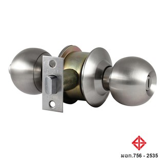 ลูกบิดห้องน้ำ หัวกลม FITT PLUS 3100SSP65 สีสเตนเลส BATHROOM KNOB FITT PLUS 3100SSP65 STAINLESS STEEL