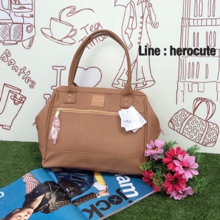 Anello PU Leather boston bag ส่งฟรีEMS