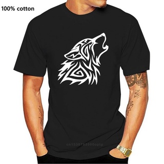 [COD]ขายดี เสื้อยืดลําลอง แขนสั้น พิมพ์ลาย Fenrir Wolf Howl Odin สไตล์นอร์ดิก สําหรับผู้ชาย MMonde11KGfona54