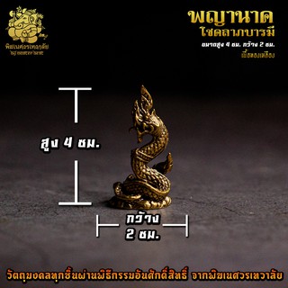 ॐ องค์ลอย No.09 องค์พญานาค โชคลาภ บารมี เนื้อทองเหลือง ผ่านพิธีอภิเษกจาก พิฆเนศวรเทวาลัย ॐ