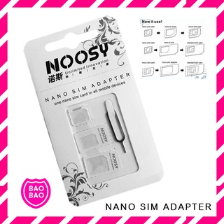 BAOBAOBABYSHOP - Adapter Nano Sim ชุดแปลงซิมการ์ด + เข็มจิ้มถาดซิม ถาดซิม นาโนซิม ซิมการ์ดสำหรับโทรศัพท์มือถือ