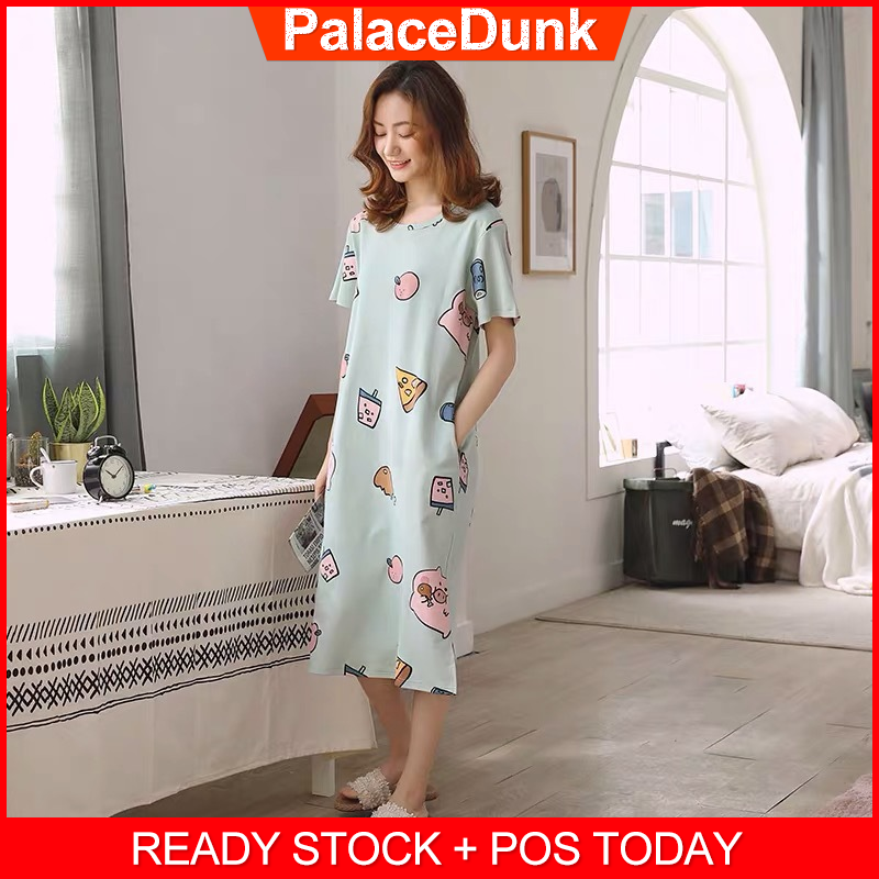 Baju Tidur ชุดนอนแขนสั้นลายการ์ตูนหมูน่ารักสําหรับผู้หญิง - palacedunk1 ...