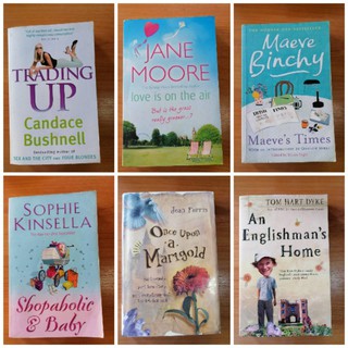 หนังสือนิยายภาษาอังกฤษแนว Chick Lit สภาพอ่าน Trading up, Shopaholic Baby, The Englishs Man home, Once upon a marigold