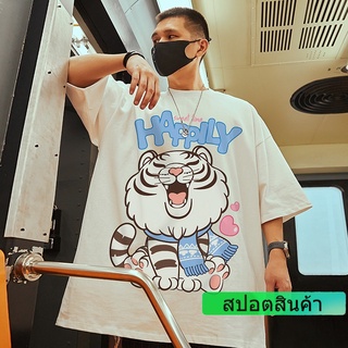 เสื้อยืดแขนสั้น ผ้าฝ้าย ขนาดใหญ่ สไตล์ฮิปฮอป สําหรับผู้ชาย ไซซ์ S - 7XL