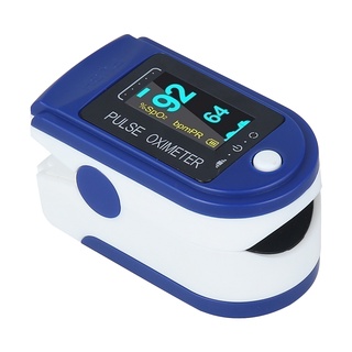 เครื่องวัดออกซิเจนในเลือด ชีพจร Oximeter เครื่องวัด ออกซิเจน ปลาย นิ้วเครื่องวัดออกซิเจนปลายนิ้ว（สีน้ำเงิน）