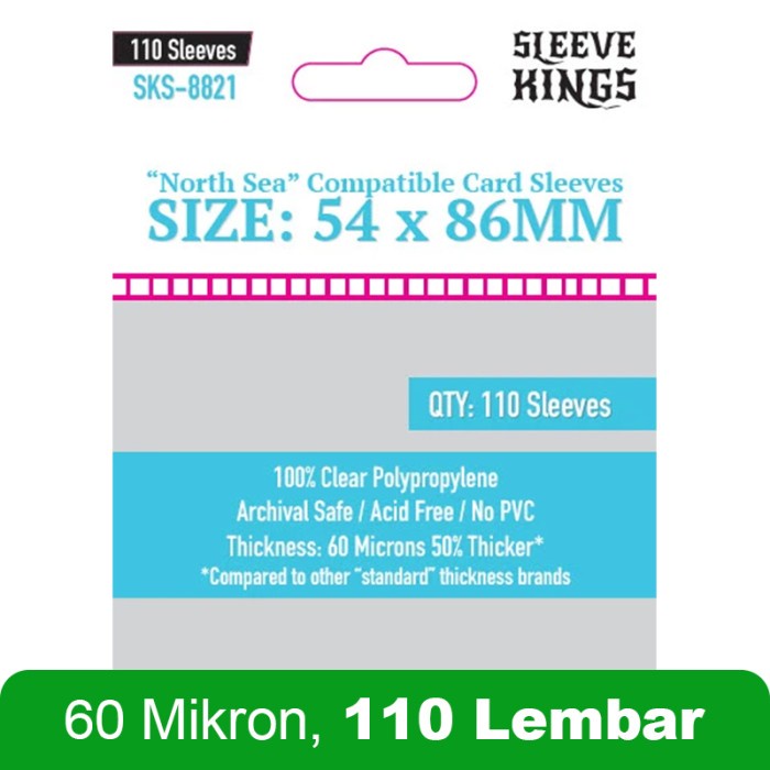 ปลอกการ์ด Kings "North Sea" 54x86 mm (8821)