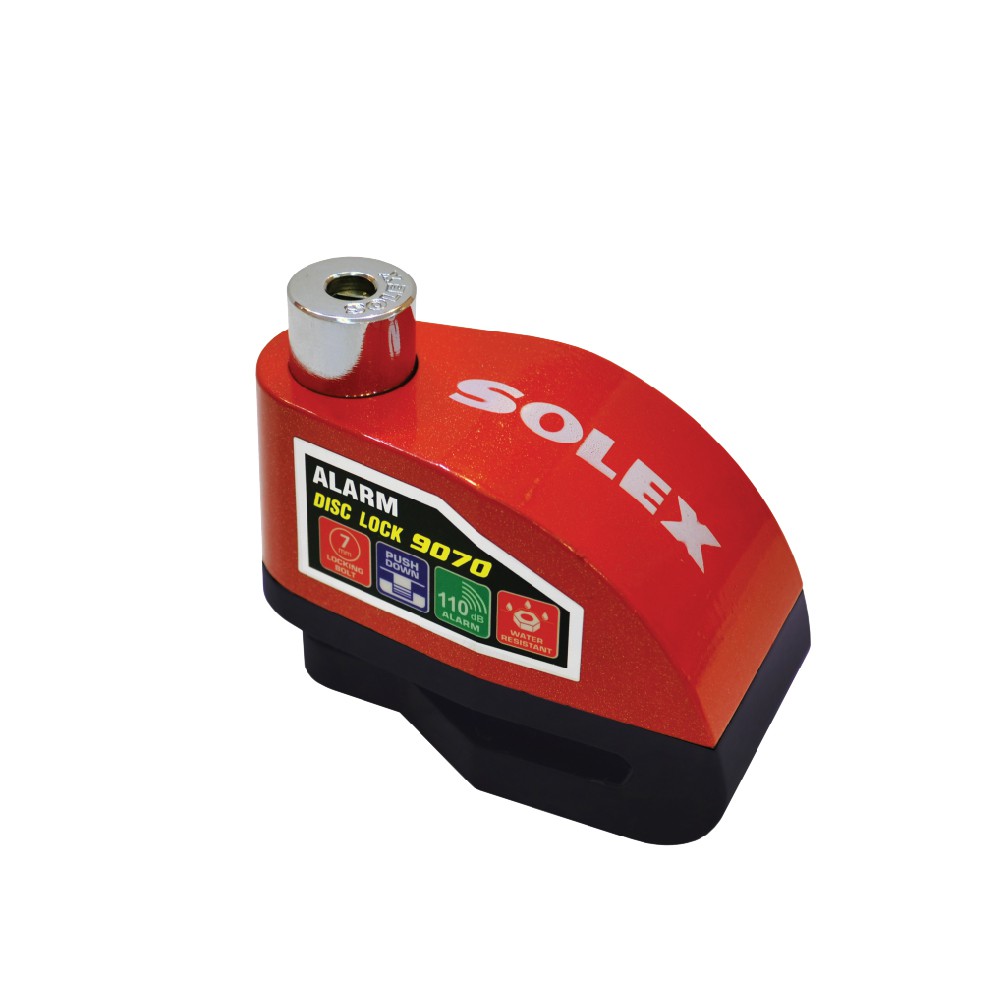 SOLEX กุญแจล็อคดิสเบรค มอเตอร์ไซค์ Alarm Disc Lock Model. 9070