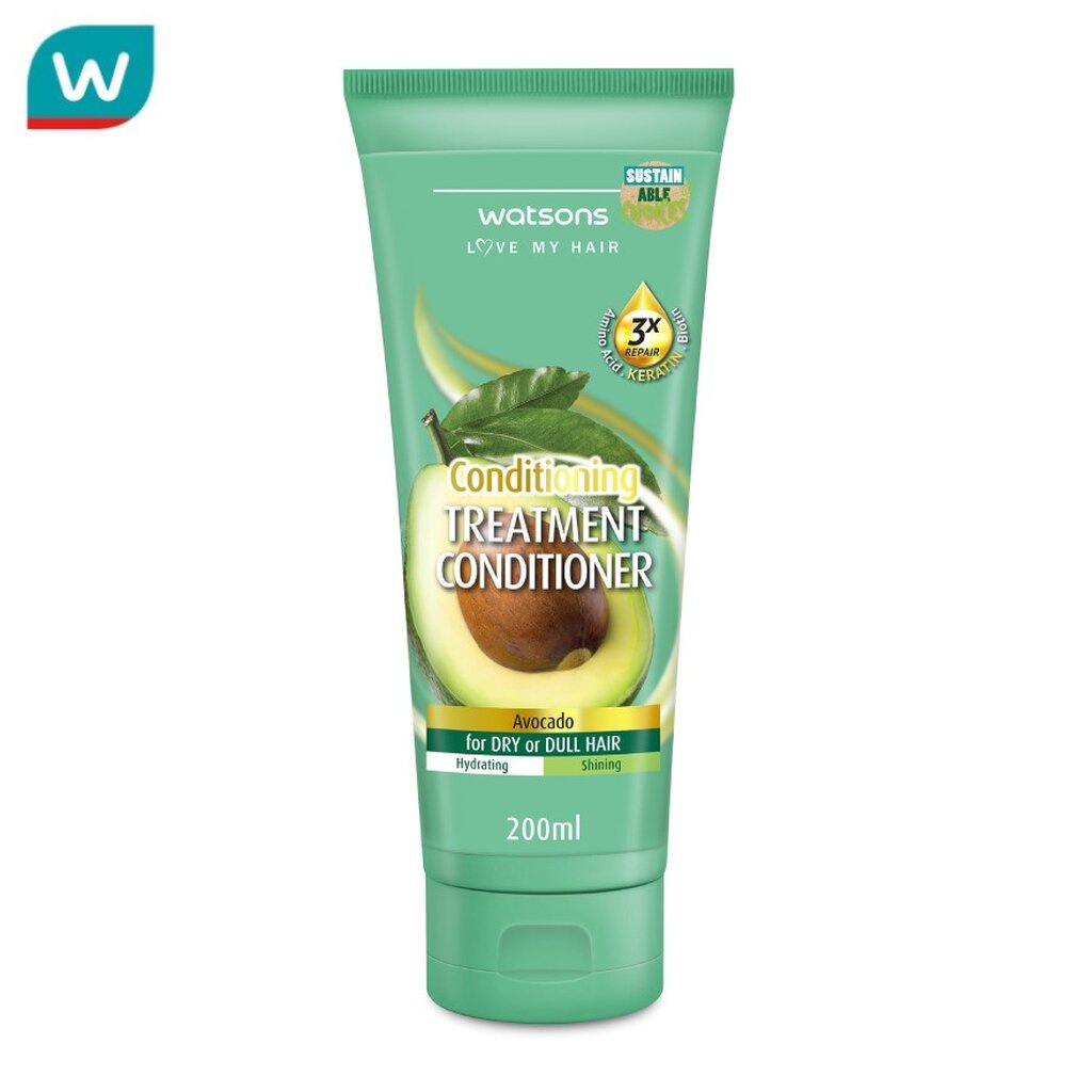 Watsons วัตสัน ทรีทเมนท์ แวกซ์ อะโวคาโด ฟอร์ ดราย ออร์ ดัล แฮร์ 500มล.