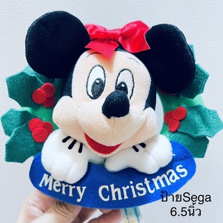 ตุ๊กตา โมบาย มินนี่เม้าส์ ขนาด6.5นิ้ว ป้าย SEGA DISNEY Merry Christmas สภาพ98% ลิขสิทธิ์แท้ MinnieMouse