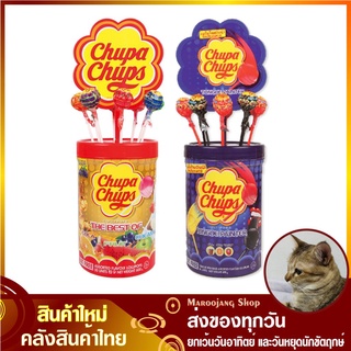 จูปาจุ๊ปส์ อมยิ้ม ลูกอม 11 กรัม (แพ็ค50ชิ้น) Chupa Chups Candy