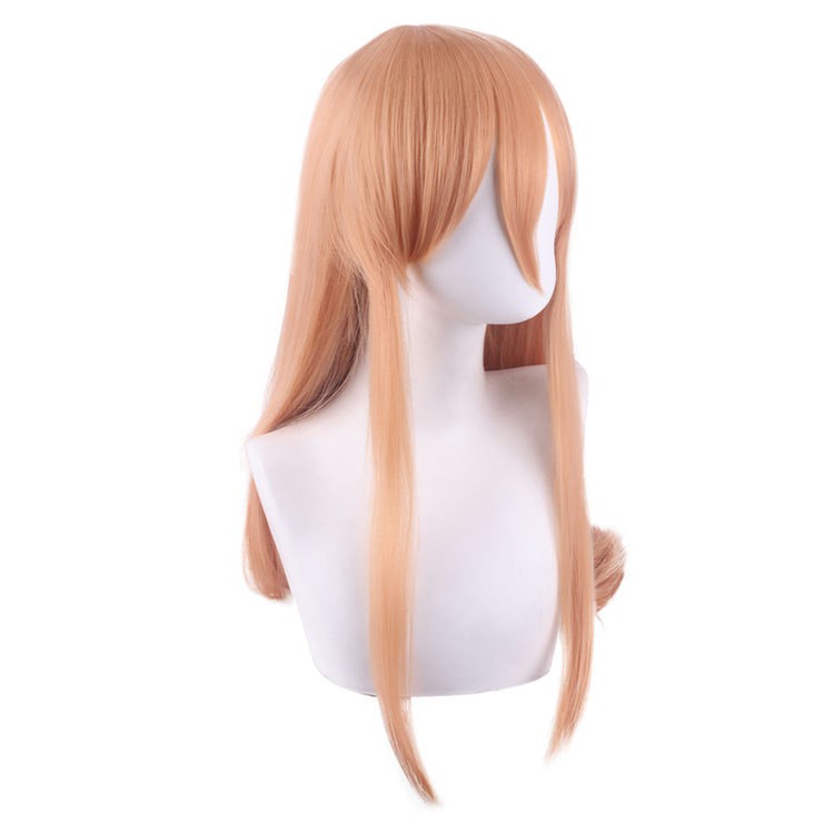 long orange wig