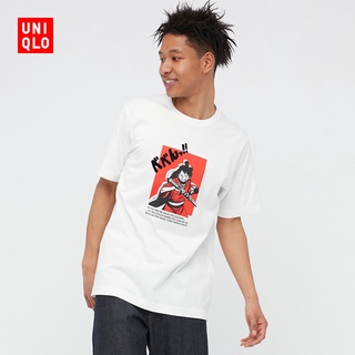 Uniqlo เสื้อยืดลําลองสําหรับผู้ชาย / ผู้หญิงแขนสั้นคอก ลมลายการ์ตูน Onepiece Anime 440670ยืด.สบาย.รัก