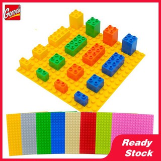 Gorock เข้ากันได้กับ Lego Duplo Diy ชั้นบล็อกของเล่นเด็กอุปกรณ์เสริมของขวัญวันเกิด