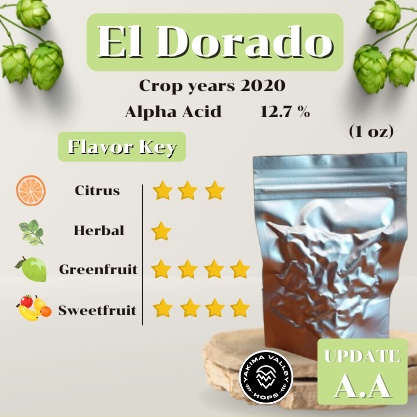 El Dorado Hops (1oz) (บรรจุด้วยระบบสูญญากาศ)