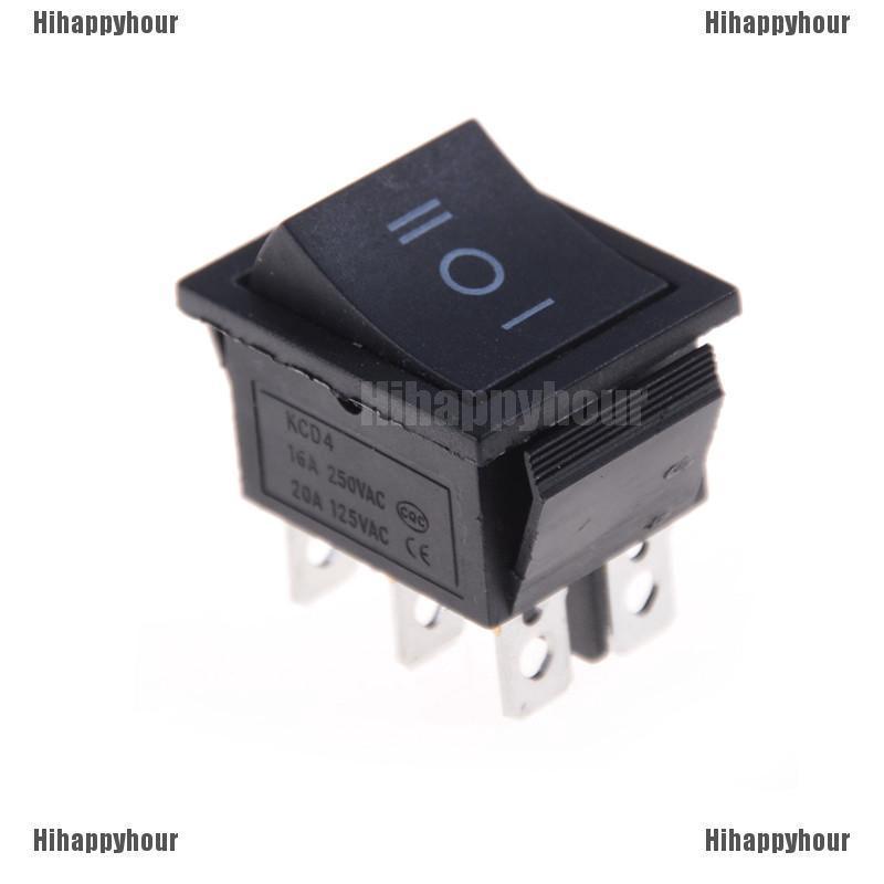 สวิตช์สวิตช์เครื่องขยายเสียง AC KCD4 6 pin 16-pin 250 โวลต์ 125V 1 ชิ้น