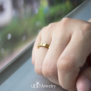 555jewelry แหวนรูปเฟืองดีไซน์เก๋ รุ่น MNC-R734-B (R101)