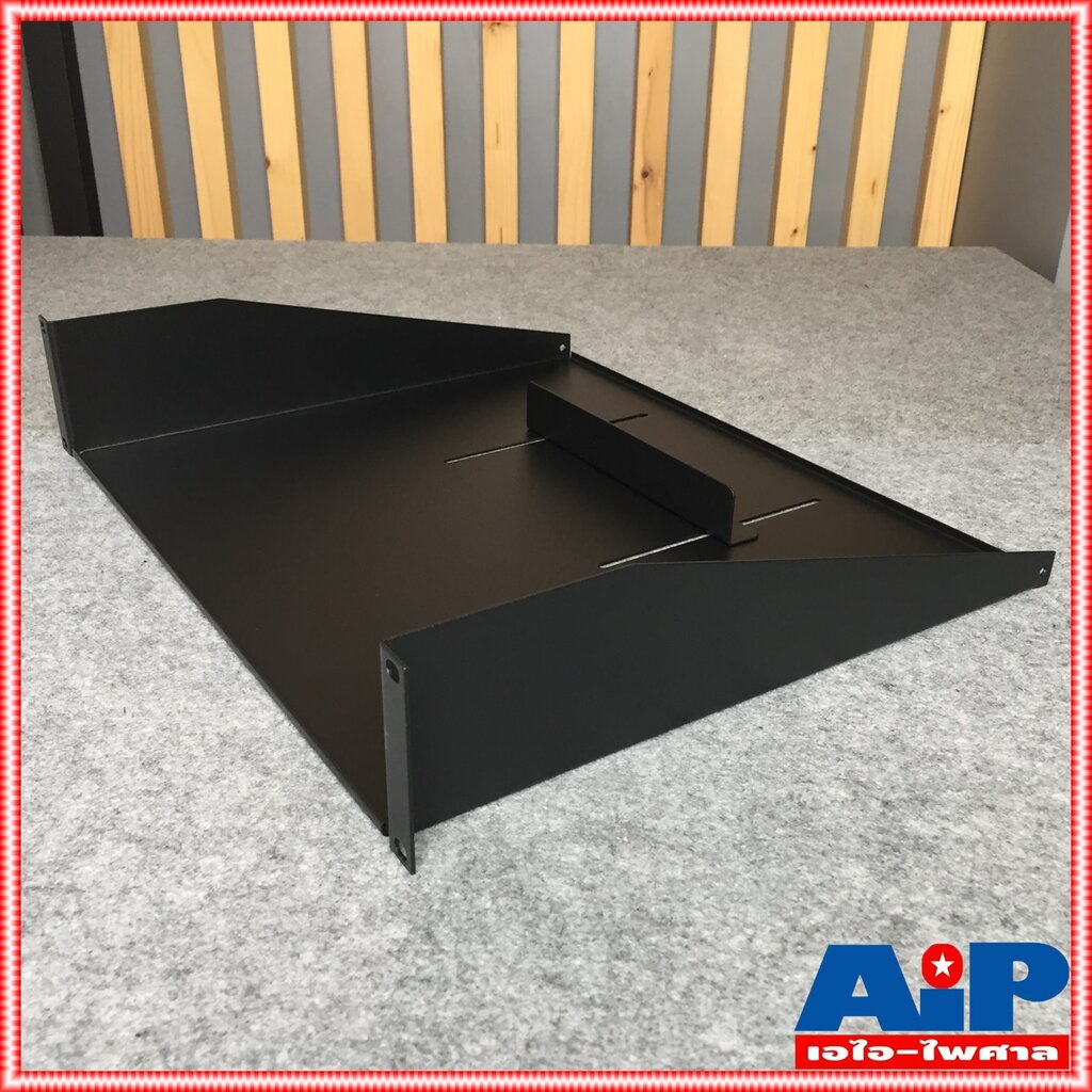 ถาดรองเครื่อง2U พร้อมน๊อต สีดำ NPE ใช้ประกอบเข้ากับตู้ Rack ถาดรอง2U ถาดเครื่องเสียง ถาดใส่RACK