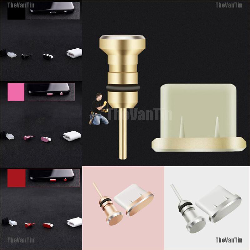 TheVanTin 1Set Dust Plug For Type C Charging Port Earphone Jack USB ...