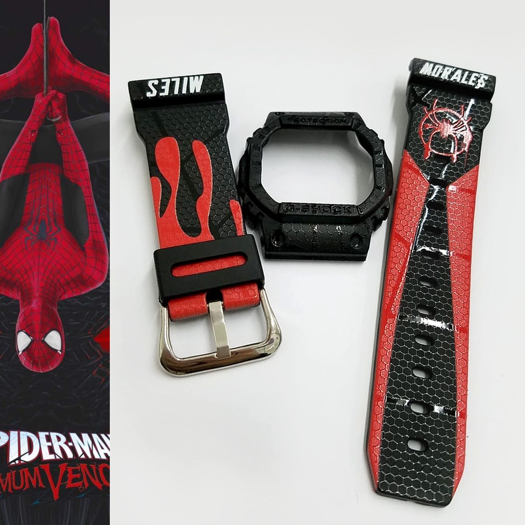 G Shock Custom Spiderman Tali Jam G Shock BNB DW5600 No Way Home Jam G Shock Lelaki อุปกรณ์เสริมสําห