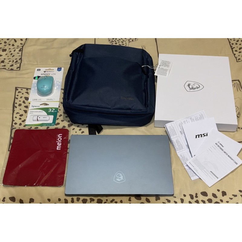 Notebook MSI Modern 14 B4MW-053TH Ryzen 7 4700U Window 10 แท้ มือสองประกันเหลือปีกว่า แถมของเพียบ