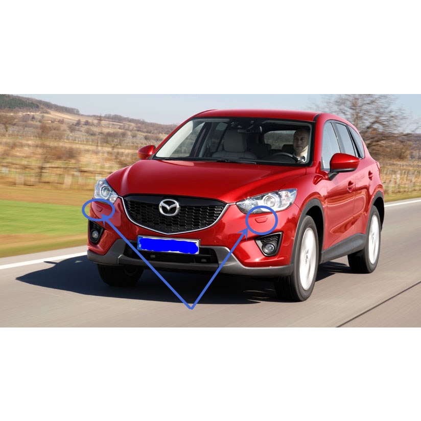 MAZDA CX5 KE 2012-2017 ด้านหน้า BULMPER HEAD LAMP NOZZLE COVER - KD49 51 8G185 / 8H185