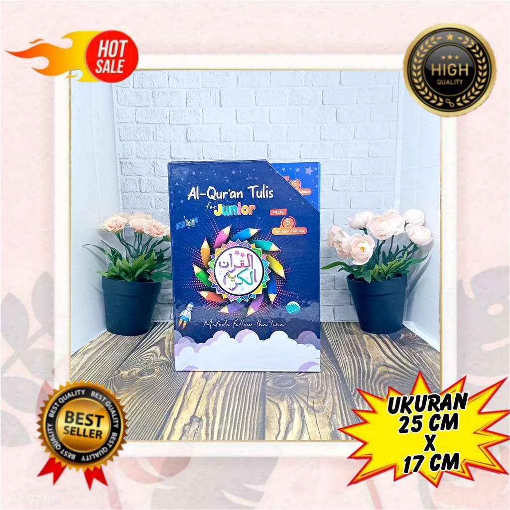Al-Quran TULIS FOR JUNIOR B5 Plus 5 บล็อกคู่มือจดจํา, อัลกุรันพร้อมการเขียน,อัลกุรอานกับ30จูซสําหรับ
