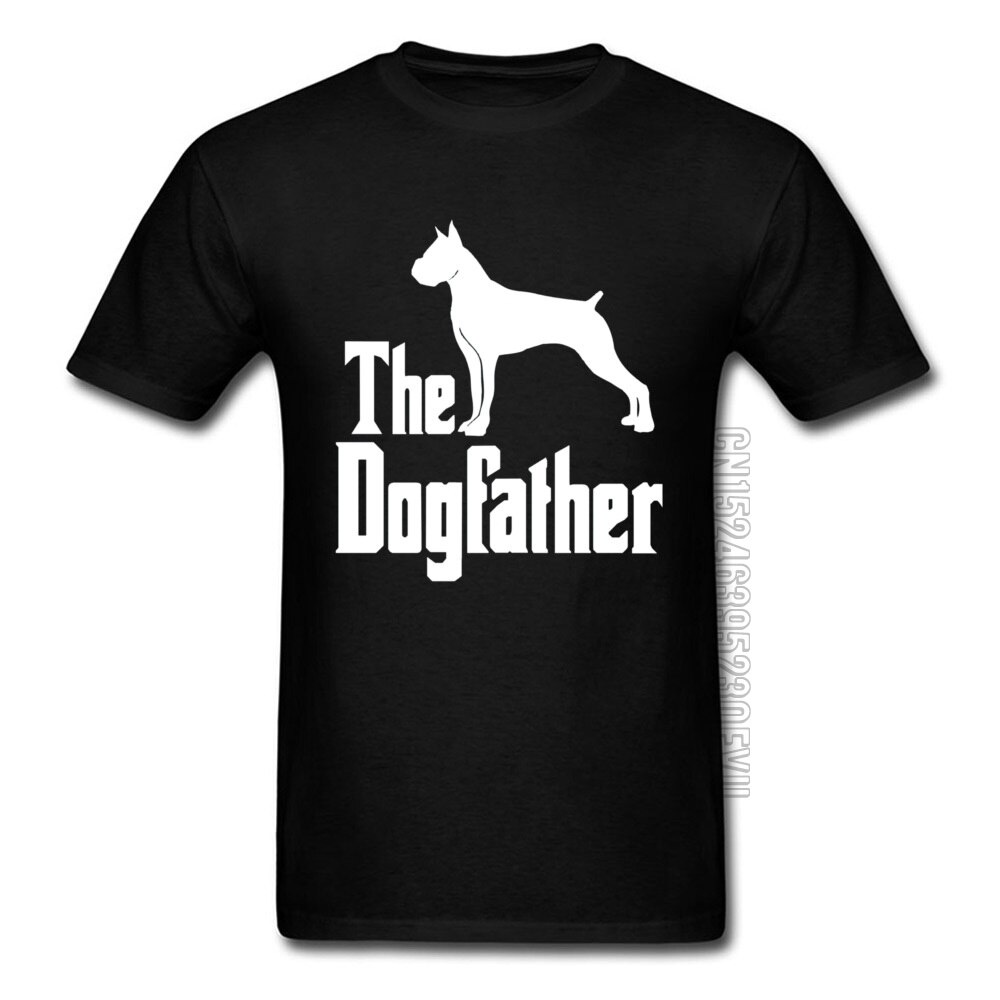 เสื้อยืดผ้าฝ้าย พิมพ์ลาย The Dog Father Dad Godfather Puggy Corgi Outline สําหรับผู้ชาย