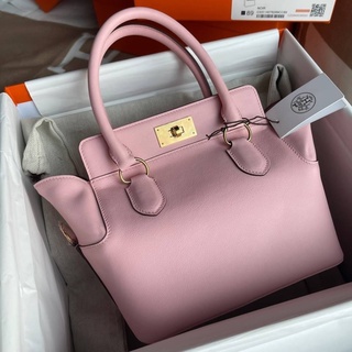 HERMES TOOLBOX SIZE 20CM SWIFT   LEATHER GHW FULL HANDMADE สี Rose Sakura 💯💯พร้อมส่ง