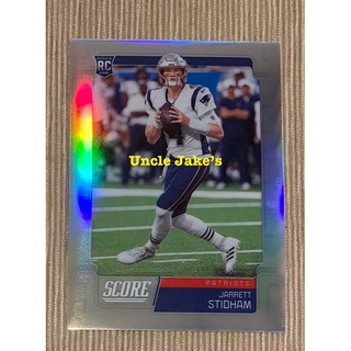 2019 Panini Chronicles Score Football : New England Patriots - Jarrett Stidham #446 Rookie/ Silver