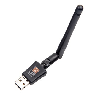 อะแดปเตอร์ไร้สาย 600 Mbps Dual Band 5GHz Electronic USB PC WiFi Adapter