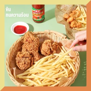 กระดาษรองอบขนม กระดาษไขลายหนังสือพิมพ์ และกระดาษไขรองอบ (120 ชิ้นต่อแพ็ค) - จัดส่งจากกรุงเทพ