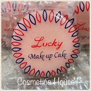พัฟลงรองพื้น พัฟฟองน้ำ พัฟแต่งหน้า ลัคกี้ Lucky Make up Cake 1ชิ้น