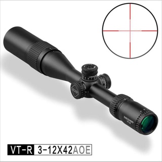 Discovery กล้องติดปืน VT-R 3-12X42 AOE High Shock Proof Scope กล้องติดปืนยาว กล้องคุณภาพสูง ส่องไกลได้ระยะ